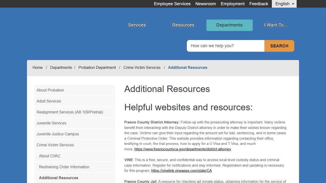 Additional Resources - County of Fresno